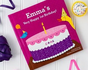 Personalized 1st Birthday Gifts Personalized Custom Birthday Book For 1st First Second Third Girls Gift
