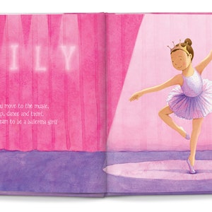 Girl's Dance Gifts Personalized Children's Book Dance Gifts for Girls Birthday Gift for Girls I'm a Little Dance Personalized Book image 9