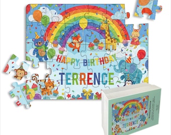 Personalized Puzzle for Kids | Name Puzzle | 30 Piece Jigsaw Puzzle, 14" x 11" (Horizontal/Landscape) | Customized Puzzle | Birthday