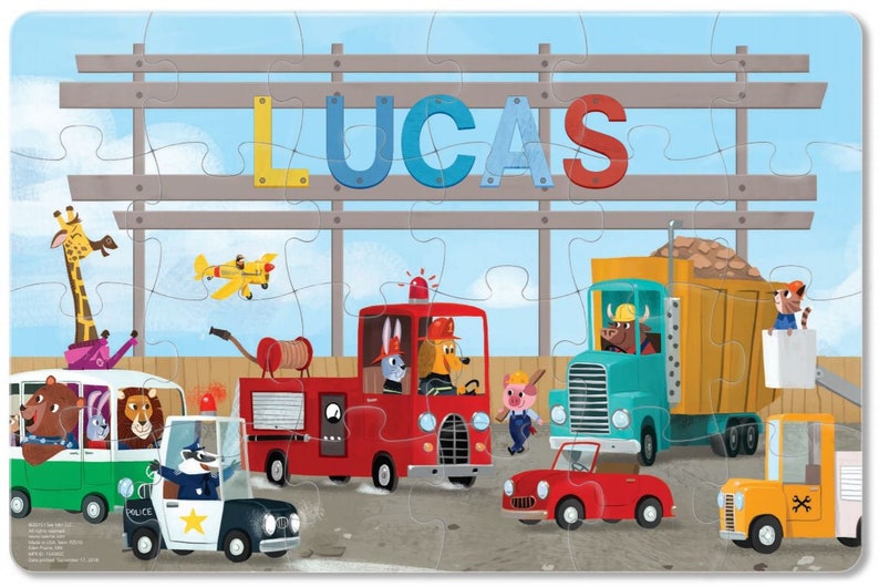 Custom Name Puzzle for Toddlers 24 Piece