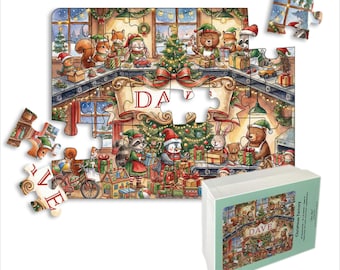 Personalized Puzzle for Kids | Name Puzzle | 30 Piece Jigsaw Puzzle, 14" x 11" (Horizontal/Landscape) | Customized Puzzle | Christmas