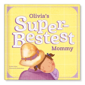 Mother's Day Gift for Mom 1st Mother's Day First Mother's Day Gift for Mom Super-Bestest Personalized Book Children's Books image 1