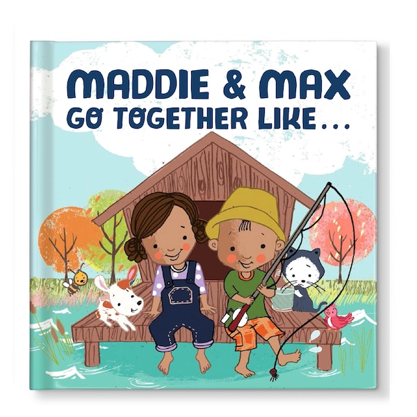 Best Friend Gift | Best Friend Birthday Gifts | Personalized Children's Book | We Go Together Personalized Book