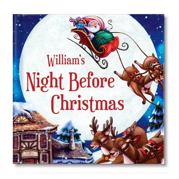 Christmas Gift for Boy | Christmas Gift for Girl | Night Before Christmas Personalized Children's Book (Single Child Version)