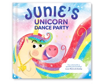 Personalized Unicorn Book | Gift for Birthday | Custom Book for Kids | My Unicorn Dance Party Personalized Children's Book