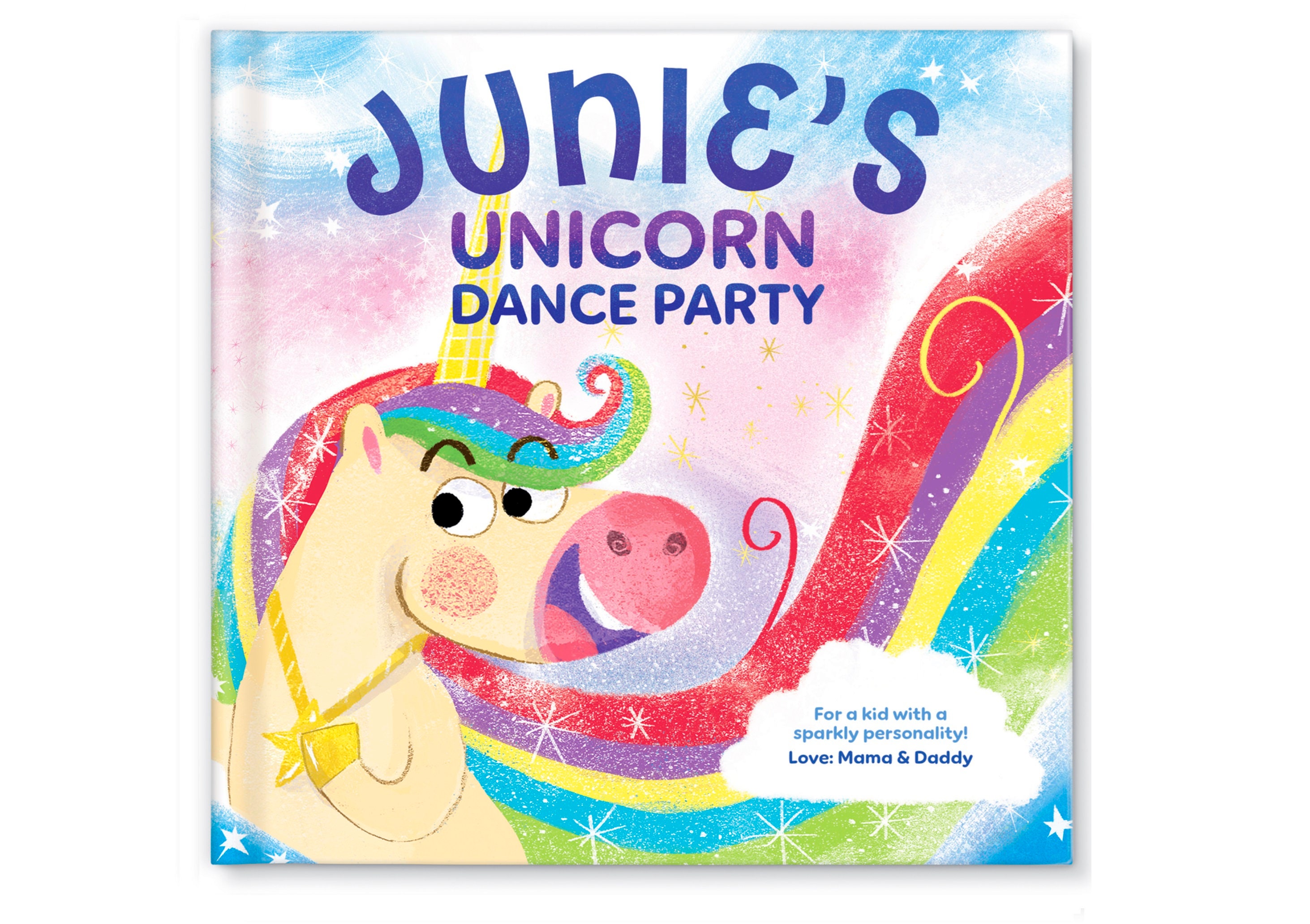 Libro personalizado de unicornios / Regalo para cumpleaños / Libro personalizado para niños / Mi fiesta de baile de unicornios Libro infantil personalizado