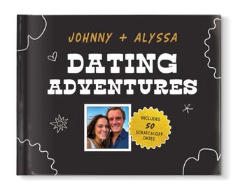 Gift for Boyfriend, Girlfriend, Husband or Wife | Anniversary Gift, Valentine's Day Gift | Our Dating Adventures Customized Scratch-Off Book