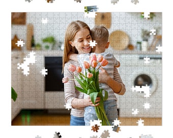 Photo Personalized Puzzle | Custom Puzzle | 500 Piece Jigsaw Puzzle for Adults (Mother's Day)