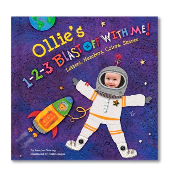 First Birthday Gift | Personalized Children's Book | Baby Gift | Gift for Birthday | Blast Off With Me Personalized Book