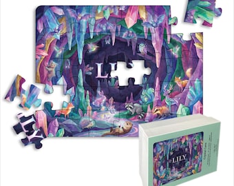 Personalized Puzzle for Kids | Name Puzzle | 30 Piece Jigsaw Puzzle, 14" x 11" (Horizontal/Landscape) | Customized Puzzle | Fantasy & Magic