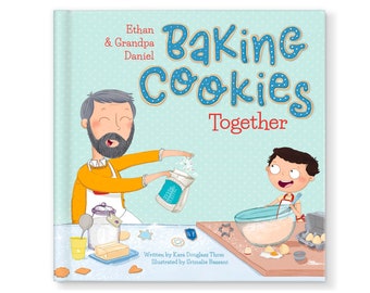 Gift for Hanukkah | Personalized Hanukkah Gift For Kids | Baking Hanukkah Cookies Together Personalized Children's Book