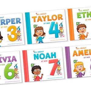 Birthday Gift for Boy or Girl | Personalized Children's Book | All About Me Personalized Book