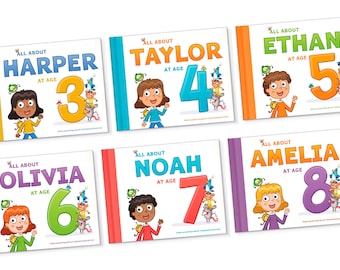 Birthday Gift for Boy or Girl | Personalized Children's Book | All About Me Personalized Book