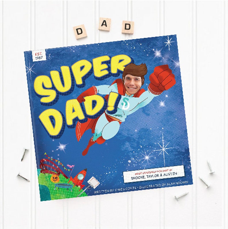 Father's Day Gift | Gift for Dad | Super Dad Personalized Book 