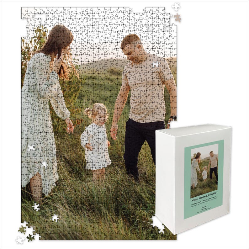 Photo Personalized Puzzle | Custom Puzzle | 500 Piece Puzzle | 1000 Piece Puzzle | 30 Piece Puzzle | Jigsaw Puzzle VERTICAL 1014-PC.