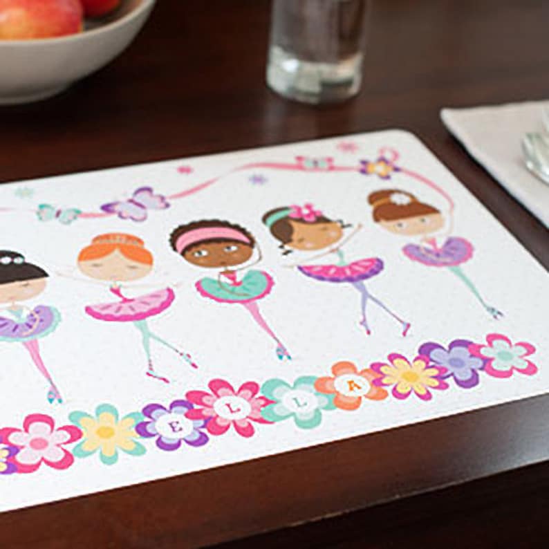 PL119 Personalized Place Mat for Kids Name