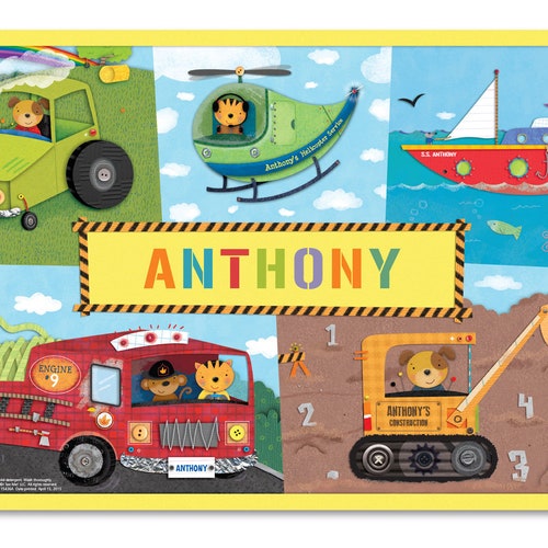 Personalized Placemat for Kids Placemat With Name Etsy