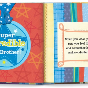 Big Brother Gift Personalized Children's Book Gift for Big Brother Custom Book Big Brother Hospital Gift Super incredible image 10