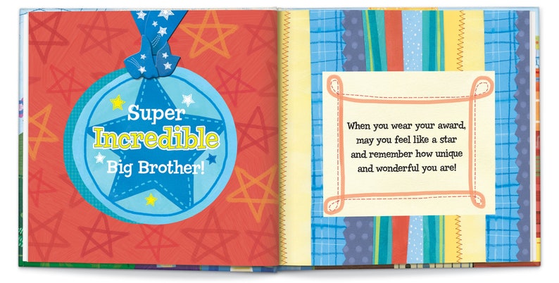 Big Brother Gift Personalized Children's Book Gift for Big Brother Custom Book Big Brother Hospital Gift Super incredible image 10