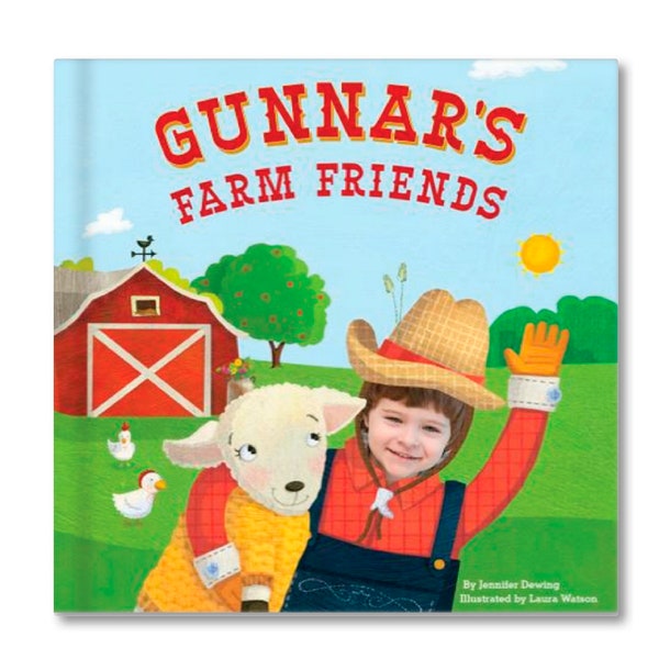 Baby Gift | Baby's 1st Birthday | Gift for Birthday | Newborn Gift | Gift for Baby | My Farm Friends Personalized Children's Book