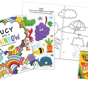 Personalized Coloring Book | Customized Coloring Book | Activity Book for Kids | Children&#39;s Personalised Books (Sticker Sheet Included)