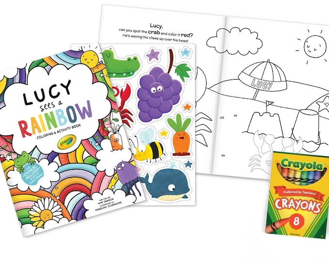 Personalized Coloring Book | Customized Coloring Book | Activity Book for Kids | Children's Personalised Books (Sticker Sheet Included)