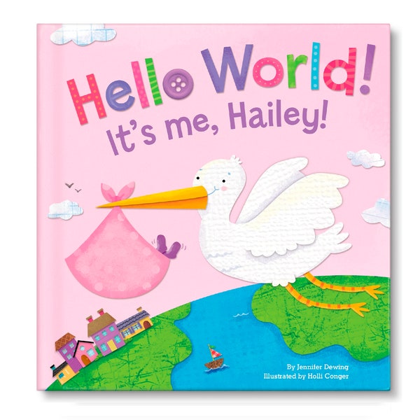 Newborn Gifts | Baby Gift | Personalized Baby Gift | Gift for Baby | Gift for New Baby | Hello World! Personalized Children's Book