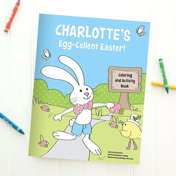Download Coloring Book For Kids Personalized Easter Basket Gift Etsy