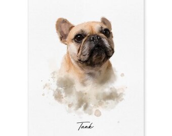 Personalized Pet Canvas Portrait