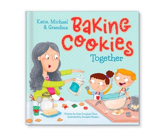 Gift for Mom | Gift for Dad | Gift for Grandparent | Baking Christmas Cookies Together Personalized Children's Book