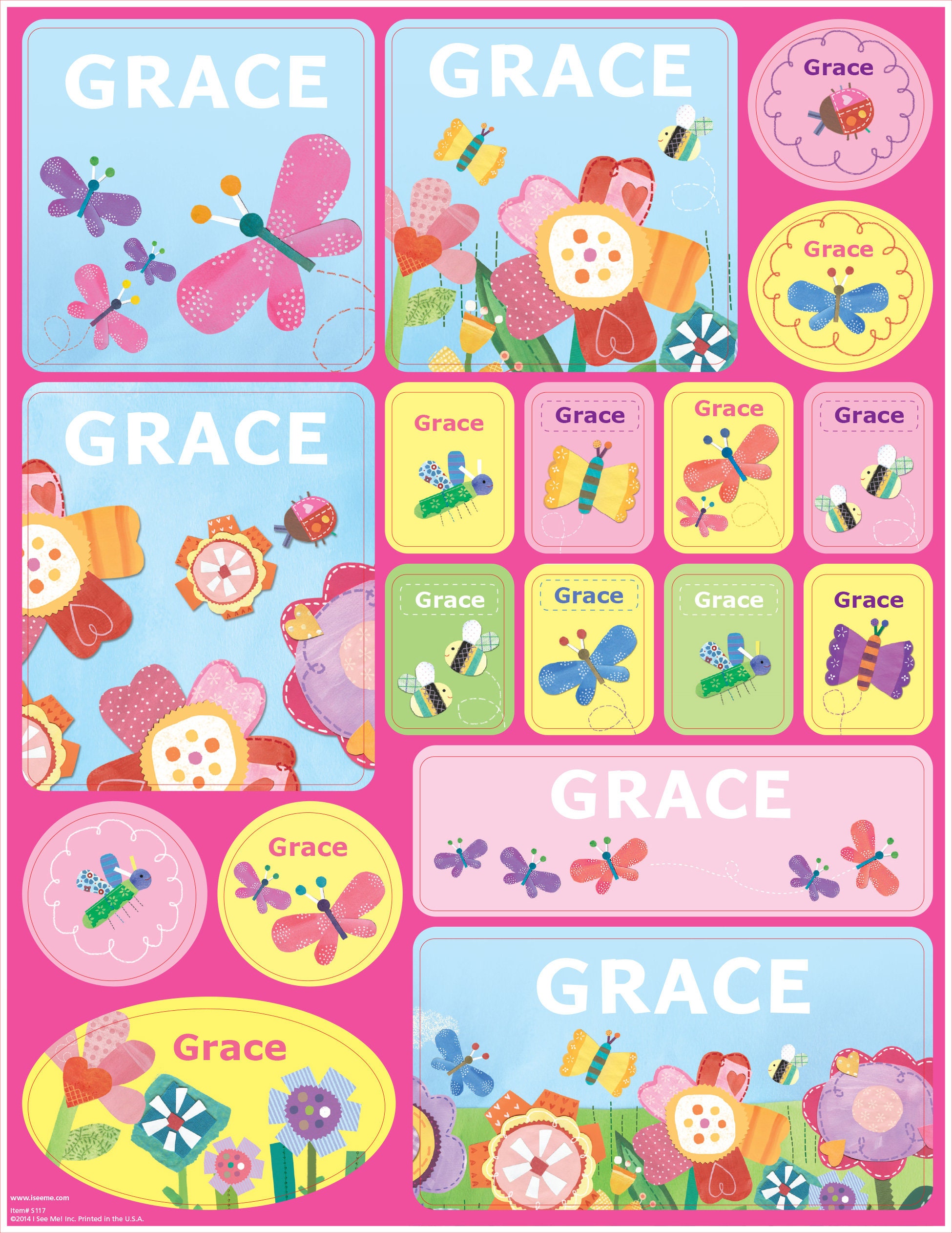 sticker sheet for kids personalized s117 etsy