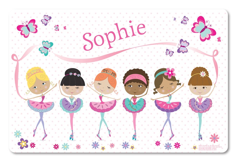 PL119 Personalized Place Mat for Kids Name