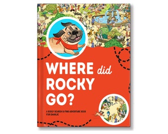 Personalized Pet Gift | Search-and-Find Book | Personalized Dog | Where Did My Dog Go? Personalized Children's Book