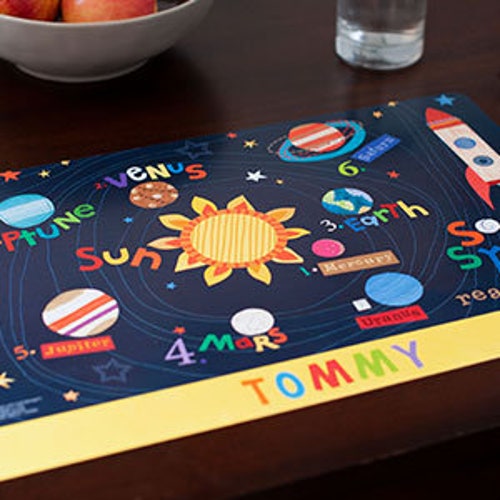 Personalized Placemat for Kids Placemat With Name Etsy