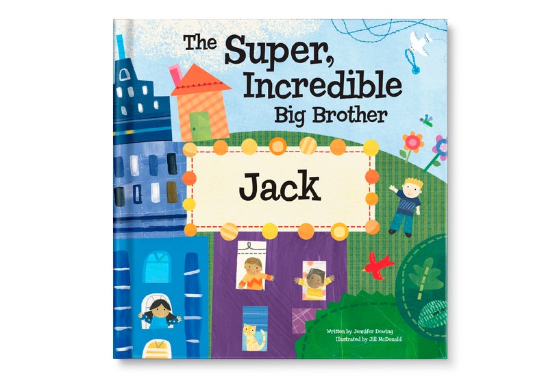 Big Brother Gift Personalized Children's Book Gift for Big Brother Custom Book Big Brother Hospital Gift Super incredible image 2