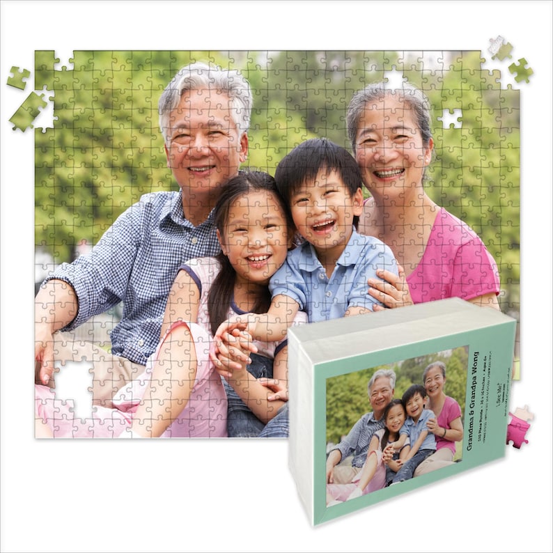 Photo Personalized Puzzle | Custom Puzzle | 500 Piece Puzzle | 1000 Piece Puzzle | 30 Piece Puzzle | Jigsaw Puzzle HORIZONTAL 520-PC.