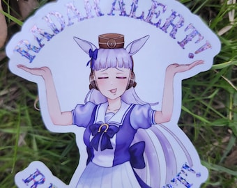 Gold Ship Radar Alert Vinyl Sticker, Uma Musume Anime