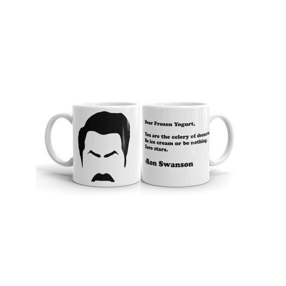 Ron Swanson Funny Coffee Mug Parks and Recreation Mens Quote Cup Gift for Him