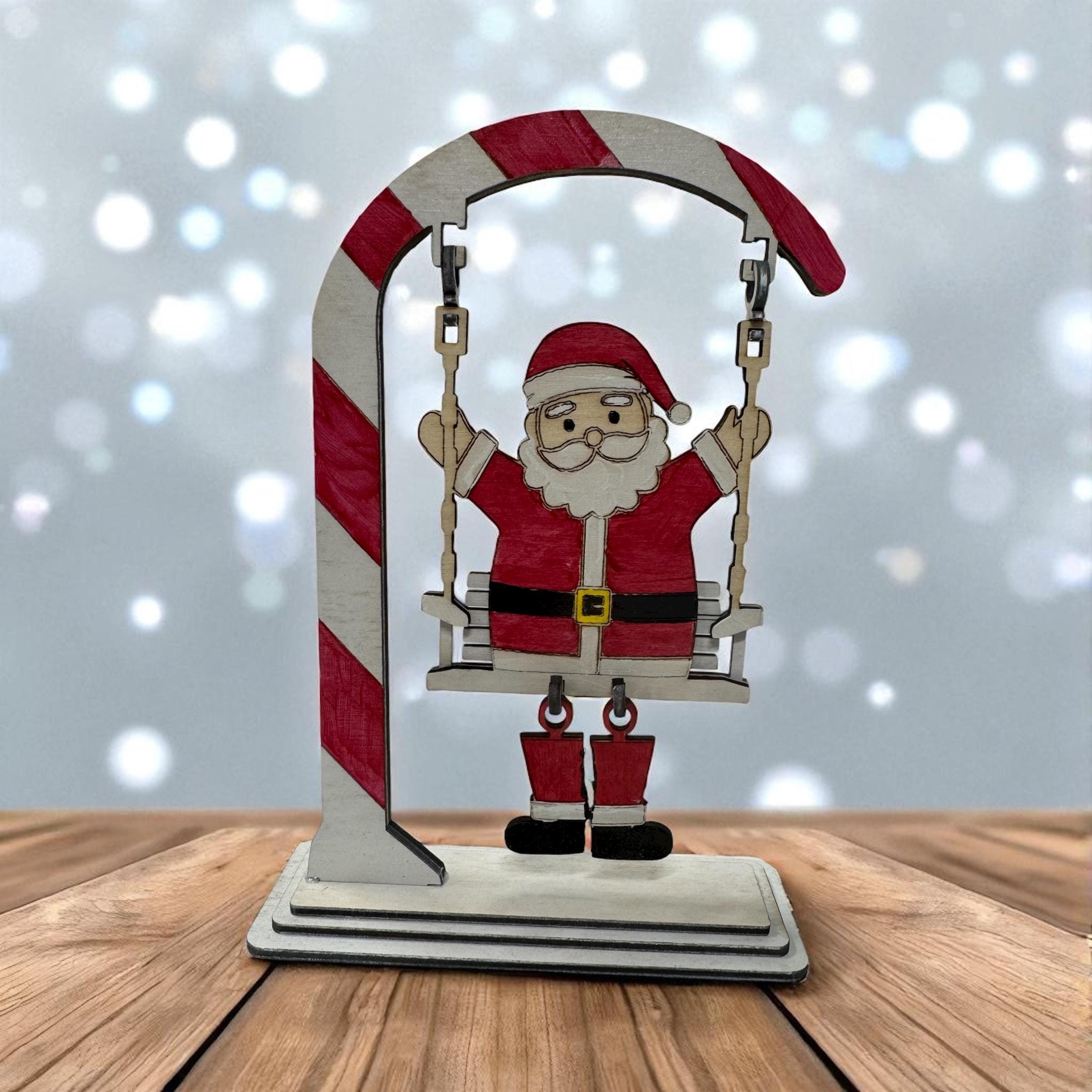 Santa on Swing - Etsy