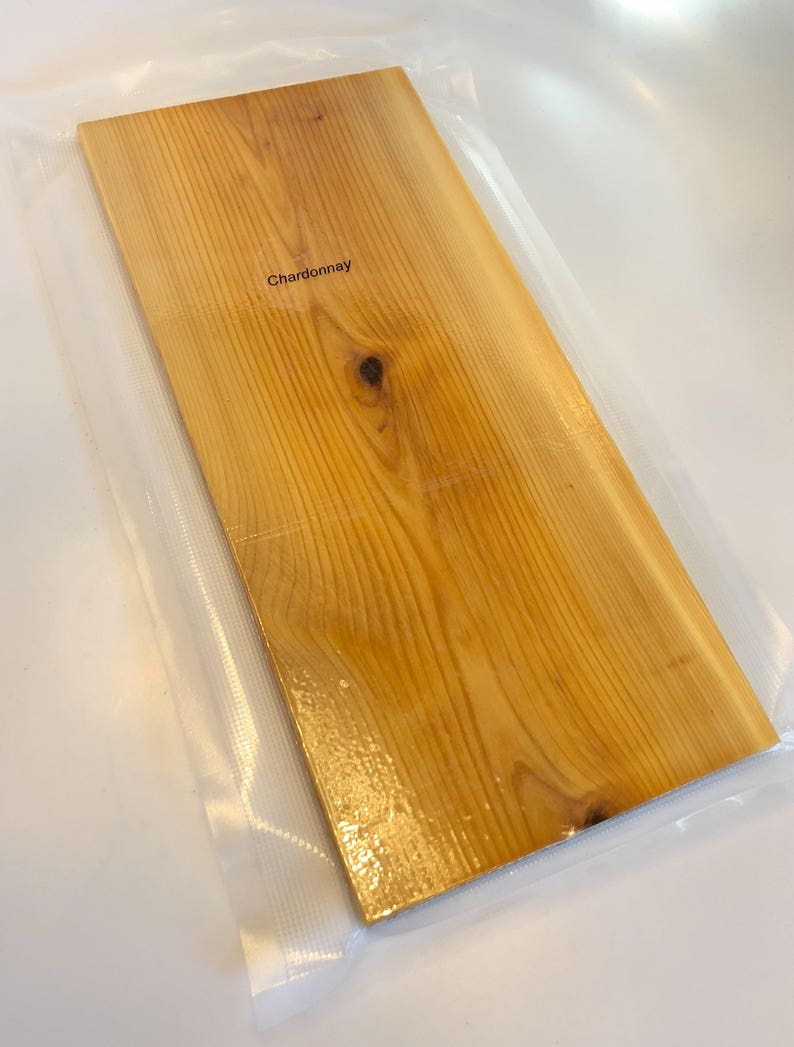 2 Pack Set Cedar Planks Presoaked in Chardonnay READY to USE Grilling