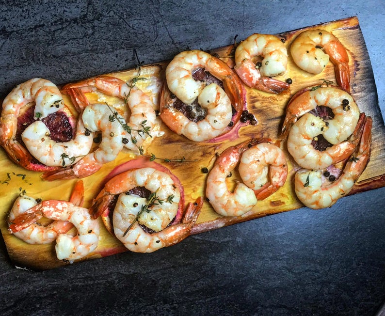 2 Pack Set Cedar Planks Presoaked in Chardonnay READY to USE Grilling