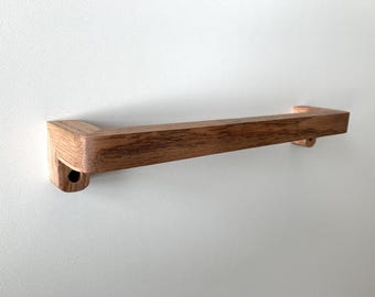 Solid 100% Oak Tea Towel Or Small Towel Rail Curved Corners Curved Ends