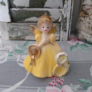 1950s Josef Originals Birthday Girl Angel Figurine # 8 Japan