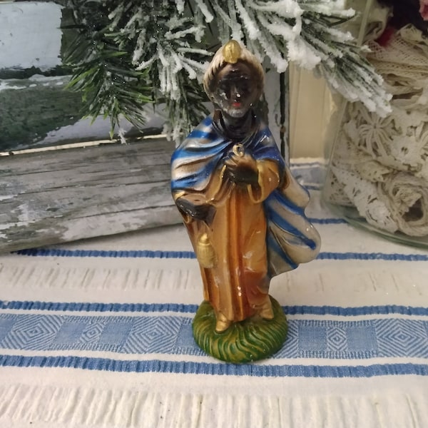 Vintage Ceramic Nativity Wise Man - King - Christmas Nativity - circa 1970's