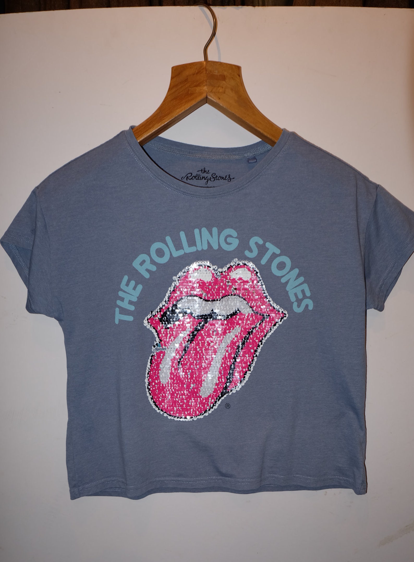 The Rolling Stones Sequins Vintage Tshirt Etsy