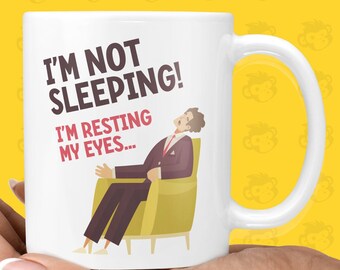 Funny Gift Mug for Father's Day - Dad's Birthday Not Sleeping Presents, Joke Mugs, Daddy Cups, For Him, Dad Pun Gifts, Dad Thank You