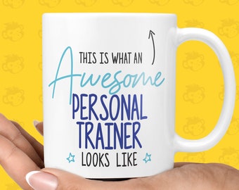 Funny & Awesome Thank You Gift Mug for Personal Trainers | New Job, Personal Trainer, Gym Present, Fitness - TH-AWE-LOOK-Perstrain