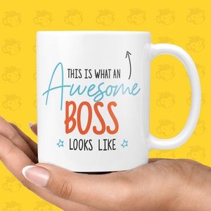 Funny & Awesome Thank You Gift Mug for Bosses New Job, Boss Mugs, Office Present, Director, Secret Santa TH-AWE-LOOK-Boss image 1