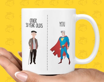 Other 50 Year Olds Vs You Gift Mug - Funny Birthday Gifts for 50th Birthday, Gifts for Men | TH-OTHER-50-MAN