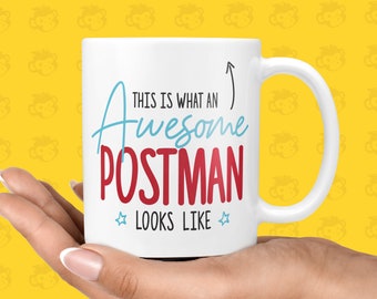 Funny & Awesome Thank You Gift Mug for Postmen | New Job, Postman Mugs, Present, Birthday, Delivery Man - TH-AWE-LOOK-Post